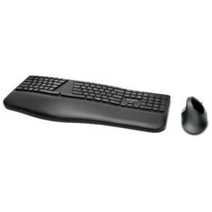 PRO FIT ERGONOMIC WIRELESS KEYBOARD AND MOUSE - BLACK