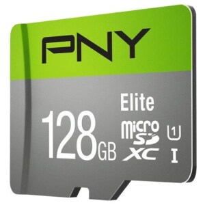 PNY Elite 128 GB Class 10/UHS-I (U1) microSDXC - 100 MB/s Read