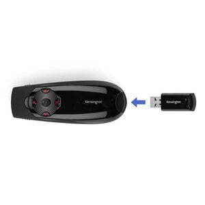 Kensington Presenter Expert. Red Laser With Cursor Control - Laser - Wireless - 45.72 m - Radio Frequency - 2.40 GHz - Bla