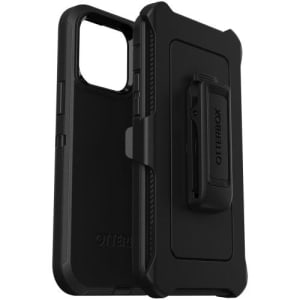 OtterBox Defender Rugged Carrying Case (Holster) Apple iPhone 14 Pro Max Smartphone - Black - Drop Resistant, Dirt Resista