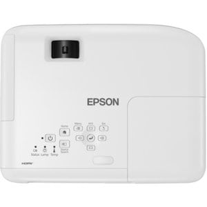 Epson EB-W53 3LCD Projector - 16:10 - Portable - White - Front - 1080p - 12000 Hour Economy Mode - 16,000:1 - 4000 lm - HD