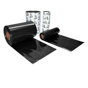 Cinta térmica para impresora LTT214 - 110 x 74. negro. núcleo de 1/2". tinta Afuera - W05BK11074