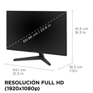 Monitor LED para juegos ViewSonic VX2429 24" Clase Full HD - 16:9 - 60.5cm (23.8") Viewable - SuperClear IPS - LED Retroil