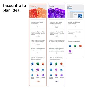 Microsoft 365 Personal (12 meses) 1 usuario. PC/Mac/Iphone/tablet. Requiere activación