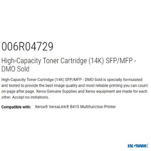 Cartucho de tóner Xerox Alto Rendimiento Láser - Negro - Original