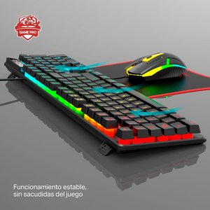 Combo Gamer 4P Teclado Mult -Mouse-Heads
