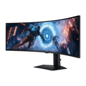 Monitor gaming LCD Samsung Odyssey G9 S49FG910EN 49" Class Dual Quad HD (DQHD) Pantalla curva - 32:9 - Negro - 124.5cm (49