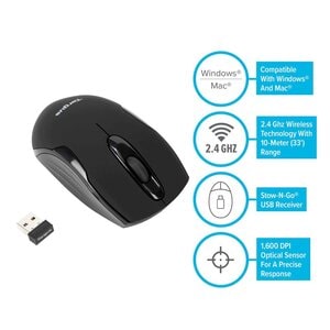 MOUSE OPTICO WIRELESS AMW575TT BK