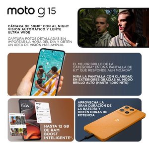 MOTO G15 4+128 GRIS