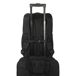 Estuche de transporte Targus Work+ TBB657GL (Mochila) para 33cm (13") a 40.6cm (16") Portátil - Negro - Plástico Cuerpo - 