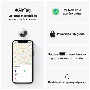Dispositivo de Seguimiento de Bienes Apple AirTag - Bluetooth