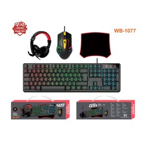 Combo Gamer 4P Teclado Mult -Mouse-Heads