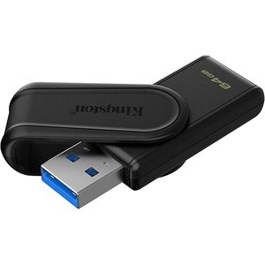 Unidad flash Kingston DataTraveler Exodia S - 64GB - USB 3.2 (Gen 1) - Negro - 1