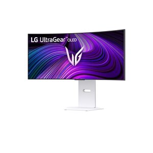 Monitor de juego OLED LG UltraGear 34GX90SA-W 34" Class UW-QHD Pantalla curva - 21:9 - 86.4cm (34") Viewable - OLED - 3440