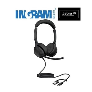 Auriculares Jabra Evolve2 50 Con cable/Inalámbrico Sobre la oreja Estéreo - Binaural - Supra-aural - 3000cm - Bluetooth - 