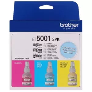 Cartucho de tinta Brother BT5001 Ultra alto Rendimiento Inyección de tinta - Azul ciánico, Magenta, Amarillo - Original Pa