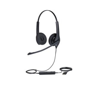 Auriculares Jabra BIZ 1500 Cableado Sobre la cabeza Estéreo - Negro - Binaural - Supra-aural - 32Ohm - 20Hz a 6.80kHz - 23