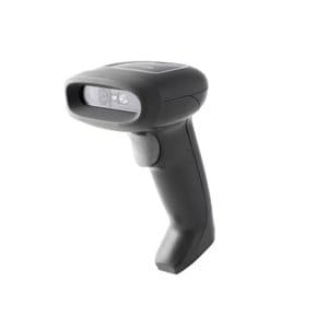 Escáner de color negro HH490-R1-1USB-1-N / kit USB (incluye soporte omnidireccional, capaz de leer códigos de barras 1D, P