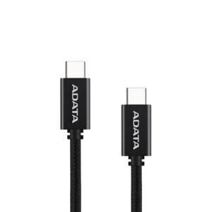 Adata CACC-200PN-BK 2m USB-C Cable de transferencia de datos - Cable for Portátil, iPhone, Smartphone, Tableta, consola de