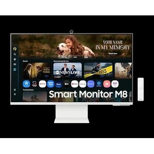 Monitor Smart UHD M8 DE 32" 4K USB-C Web Cam,Pivot potenciado con IA, blanco