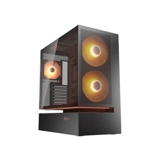 Case FV235 Mesh Black / Mid tower / CFV Airflow / High-airflow Mesh Front / Tool-less side panel / ARGB hub