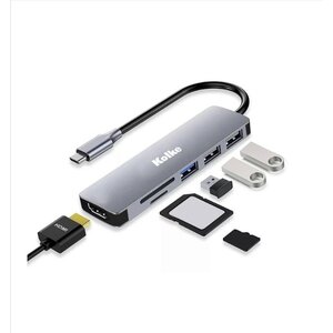 HUB USB-C 6 IN 1 KCH-680