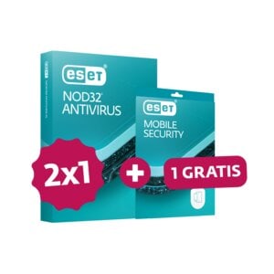 ESET ANTIVIRUS NOD 32 2X1 2026 + 1 MOBILE GRATIS - ENTREGA F�SICA