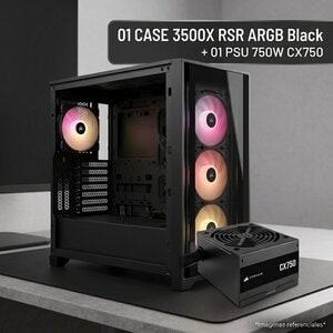 CASE FRAME 4000D RS ARGB +PSU 750W CX750