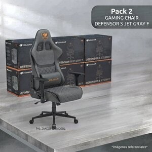 Pack 2 Gaming Chair DEFENSOR S JET GRAYF