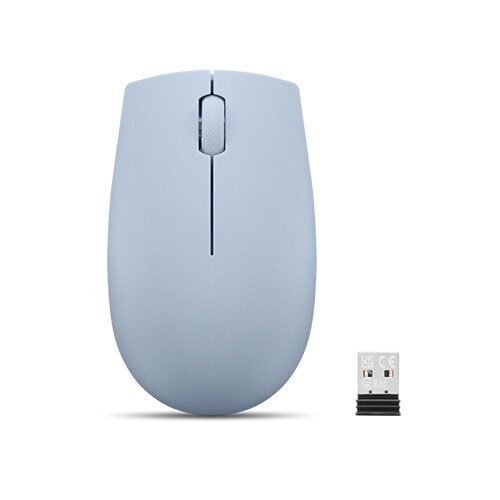 Lenovo 300 Travel Mouse - Radiofrecuencia - USB Tipo A - Óptico - Azul hielo - Inalámbrico - 2.40GHz - 1000 dpi - Rueda de