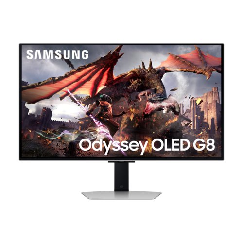 Monitor Smart OLED Gaming Samsung Odyssey G8 S32DG800SL 32" Class 4K UHD - 16:9 - Plata - 81.3cm (32") Viewable - OLED - Q