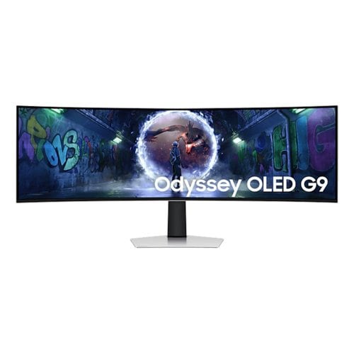 Monitor de juego OLED Samsung Odyssey G9 S49DG930SL 49" Class Dual Quad HD (DQHD) Pantalla curva - 32:9 - Plata - 124.5cm 