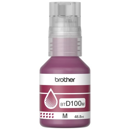Botella de tinta de color magenta de ultra alto rendimiento BTD100M. 5000 páginas