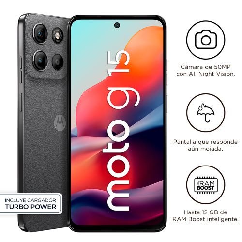 MOTO G15 4+128 GRIS