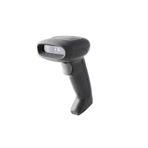 Escáner de color negro HH490-R1-1USB-1-N / kit USB (incluye soporte omnidireccional, capaz de leer códigos de barras 1D, P