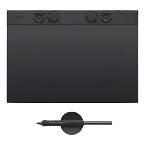 Wacom Intuos Pro Tableta gráfica - 5080 lpi - Con cable/Inalámbrico - Negro - Bluetooth - 8192 Nivel de presión - Lápiz - 