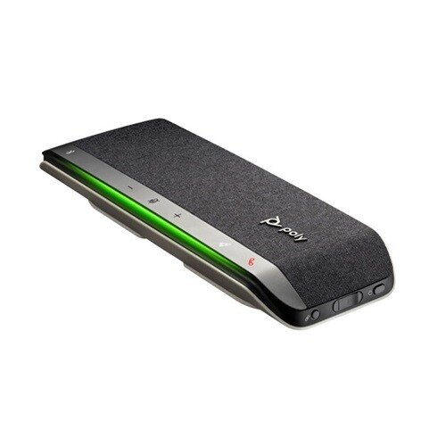 Teléfono con altavoz Poly Sync 40+ - Plata - USB - Micrófono - Batería - 1