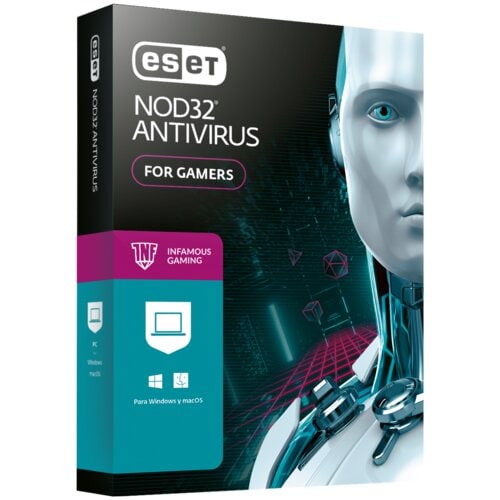 ESET NOD 32 EDICION INFAMOUS 2026 - 1 PC FISICO