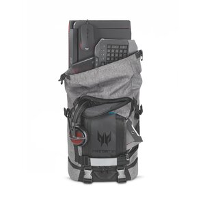 Estuche de transporte Acer (Mochila) para 39.6cm (15.6") Portátil - Gris, Negro - Exterior resistente a la intemperie. - P