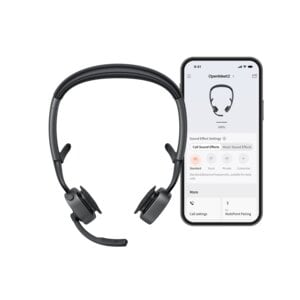 Shokz OpenMeet2 UC Headset with AI-Powered Noise Cancelling Microphones and USB-A Bluetooth Adapter