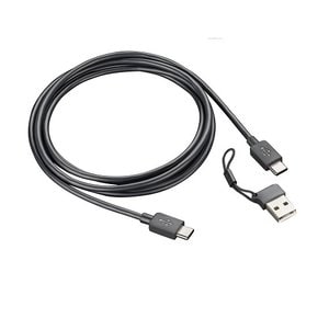 Voyager Surround 80 UC, USB-C, USB-C/A Adapter, (VS80T, BT700C), Black, WW