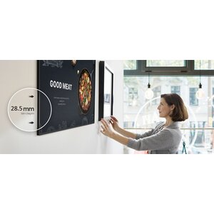 Samsung Wallmount Slim design for QMC, QBC, QHC Series 43/50/55/65/75/85" Landscape/Portrait orientation