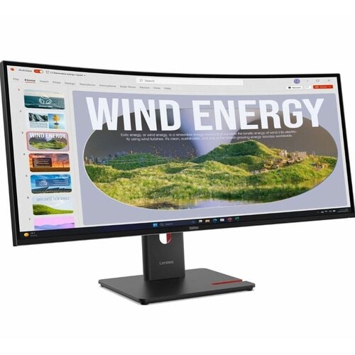 T34WD-40 34IN 3440x1440 Curved VA 120Hz USB-C docking 96W Mirror power button Epeat Gold TCO10 Reduced Chem Tax Sweden