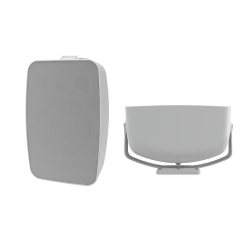 Saros® 6.5 in. 2-Way All Weather Surface Mount Indoor/Outdoor Speaker, White Textured, Single