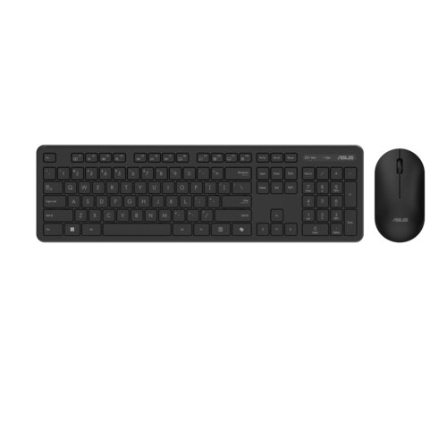 Asus CW100 Keyboard & Mouse - Nordic - USB Wireless RF 2.40 GHz Keyboard - USB Wireless RF Mouse - Optical - 1600 dpi - Sc