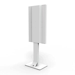 HI-ND Digital Signage Stand - Up to 139.7 cm (55") Screen Support - Floor - Powder Coated - Metal, Glass - White