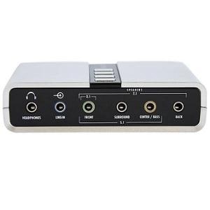 StarTech.com External Sound Box - 16 bit DAC Data Width - 7.1 Sound Channels - External - C-Media CM6206 - USB 2.0 - 48 kH