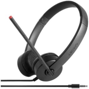 Lenovo Wired Over-the-head Stereo Headset - Black - Binaural - Circumaural - Mini-phone (3.5mm)