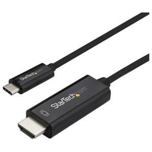 StarTech.com 3ft (1m) USB C to HDMI Cable - 4K 60Hz USB Type C DP Alt Mode to HDMI 2.0 Video Display Adapter Cable - Works