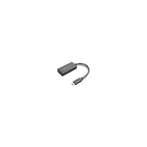 Lenovo 23.88 cm HDMI/USB A/V Cable for Audio/Video Device, Notebook, Monitor, Projector - First End: 1 x USB Type C - Male